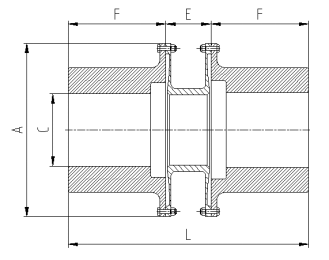 重载型膜盘联轴器尺寸